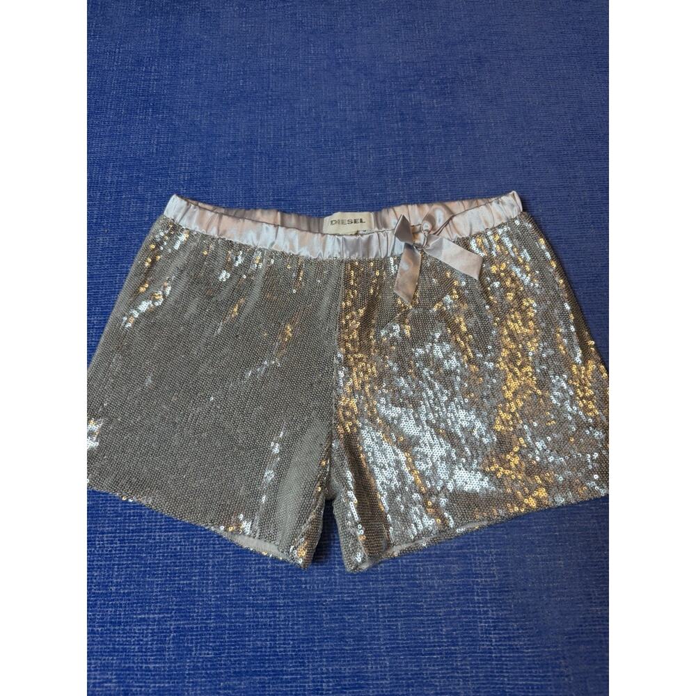 Diesel Sequin Shorts 16y Gray Fit size Small